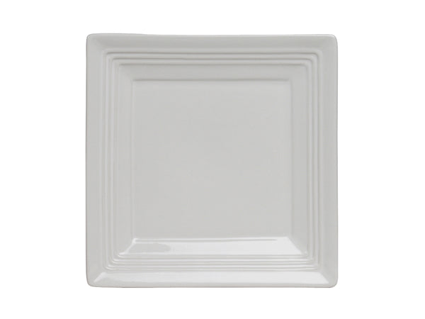 Tuxton Square Plate 8 ½" x 8 ½" Concentrix White_0