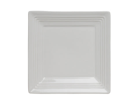 Tuxton Square Plate 8 ½" Concentrix White