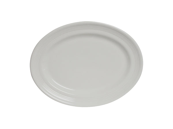 Tuxton Oval Platter 9 ¾" x 6 ½" Concentrix White