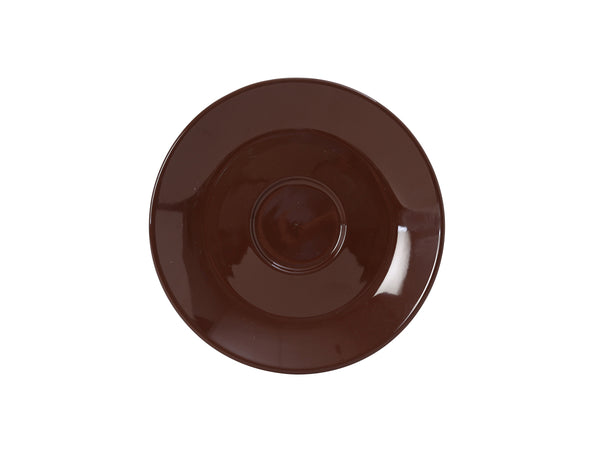 Tuxton Cappuccino Saucer - Mahogany Cappuccino/Espresso 6 ⅜" Cappuccino/Espresso Mahogany_0