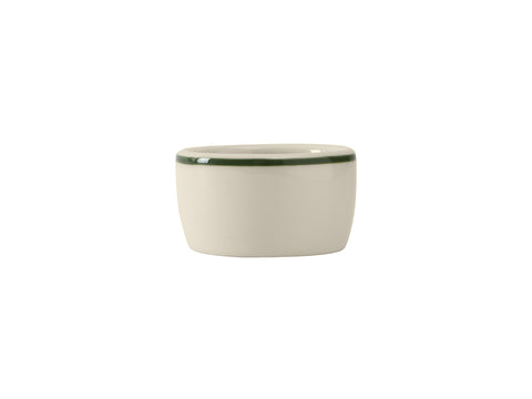 Tuxton Pipkin Ramekin 2 ½" x 1 ⅜" Ramekins Eggshell Green Band_0