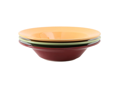 Tuxton Pasta Bowl Tall Salad & Pasta Bowls 10 ⅝" x 2 ½" Salad & Pasta Bowls B/scotch Cranberry & Pistachio_6