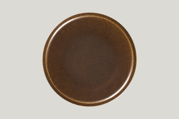 FLAT COUPE PLATE, 12.6"D, RUST_0