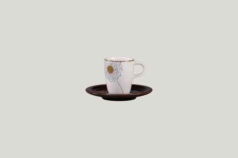 SAUCER FOR ESPRESSO CUP, 4.9"D, HONEY_0