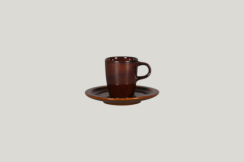 SAUCER FOR ESPRESSO CUP, 4.9"D, HONEY_1