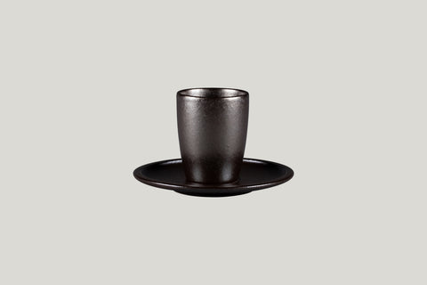 SAUCER FOR COFFEE CUP, 6.4"D, FORGE_1