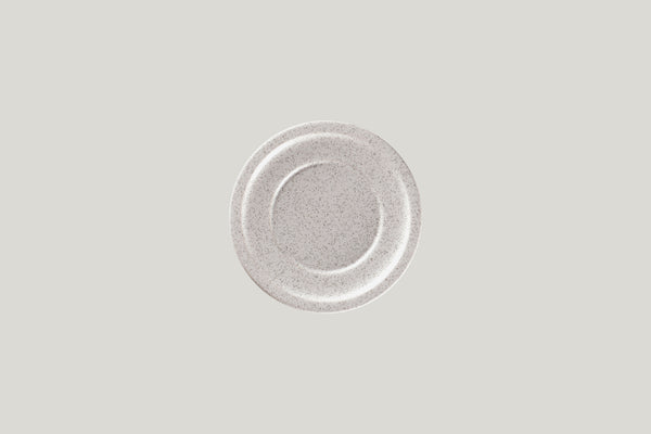 FLAT PLATE WITH RIM, 6.3"D, CLAY_0