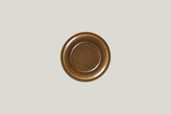 FLAT PLATE WITH RIM, 6.3"D, RUST_0