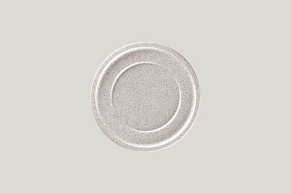 FLAT PLATE WITH RIM, 8.05"D, CLAY_0