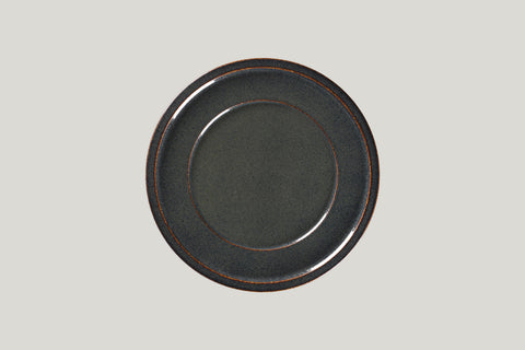 FLAT PLATE WITH RIM, 9.45"D, IVORIS_4