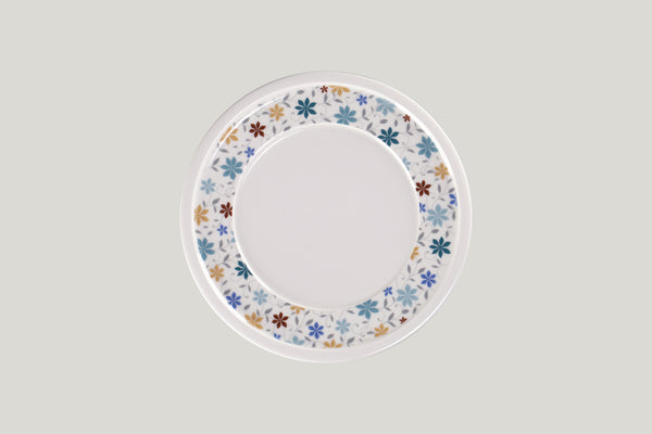 FLAT PLATE WITH RIM, 9.45"D, IVORIS - SUMMER_0