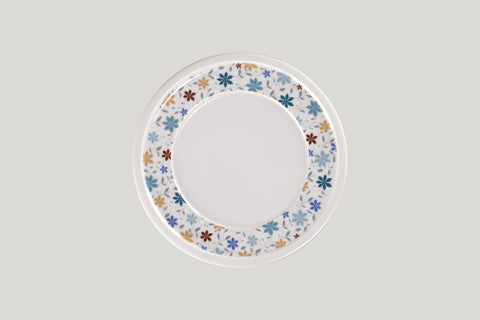 FLAT PLATE WITH RIM, 9.45"D, IVORIS_0