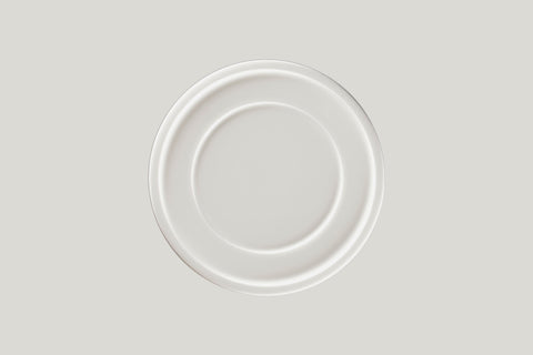 FLAT PLATE WITH RIM, 9.45"D, IVORIS_7