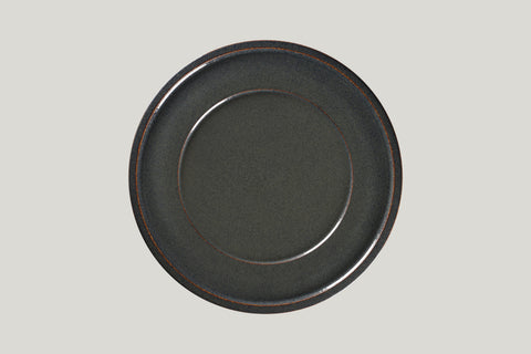 FLAT PLATE WITH RIM, 11"D, IVORIS_3