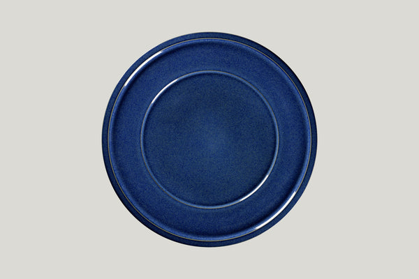 FLAT PLATE WITH RIM, 11"D, COBALT_0