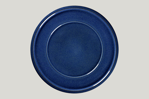 FLAT PLATE WITH RIM, 12.6"D, IVORIS_5