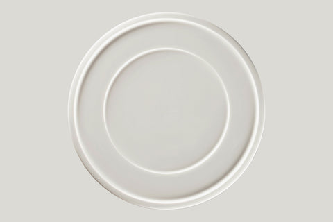 FLAT PLATE WITH RIM, 12.6"D, IVORIS_6