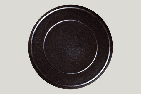 FLAT PLATE WITH RIM, 12.6"D, IVORIS_7