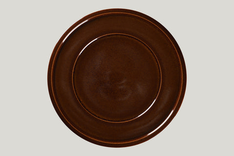 FLAT PLATE WITH RIM, 12.6"D, IVORIS_8