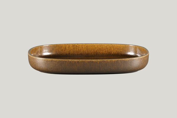 EASE RUST OVAL DEEP PLATE 33 CM_0