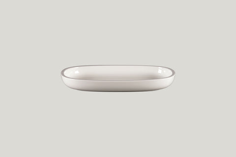 OVAL DEEP PLATE, 8.85"L, 5.9"W, IVORIS_0