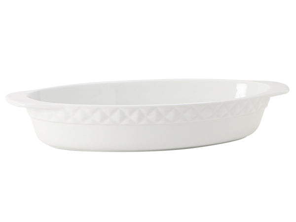Tuxton 3 ½ qt Casserole Oval - Porcelain White