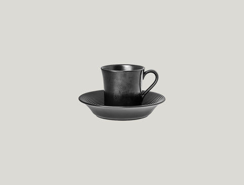 SAUCER FOR EVCU25/EVCU20, 5.9"D, BLACK_0