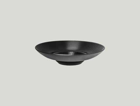 GOURMET DEEP PLATE, 10.25"D, 2.35"H, BLACK_1