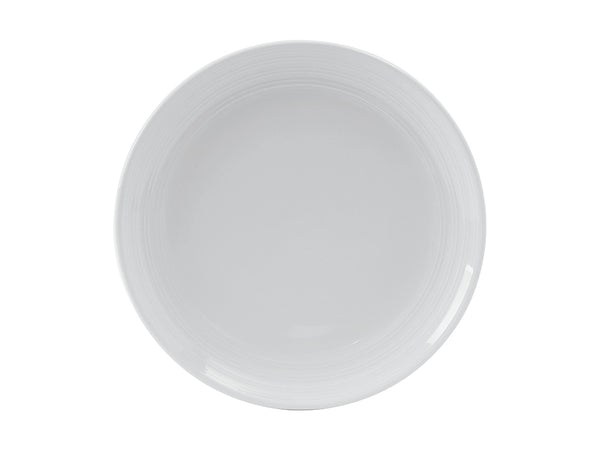 Tuxton Healthcare Coupe Plate 9" Pacifica Porcelain White Embossed_0