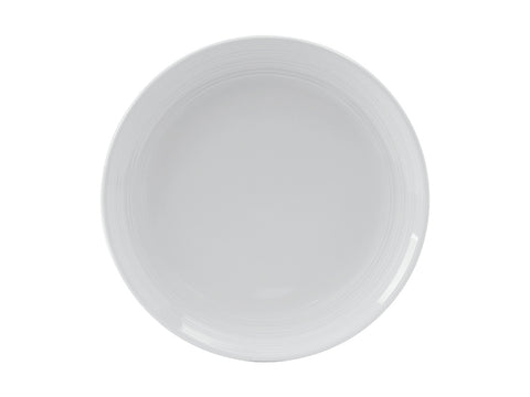 Tuxton Healthcare Coupe Plate 9" Pacifica Porcelain White Embossed_0