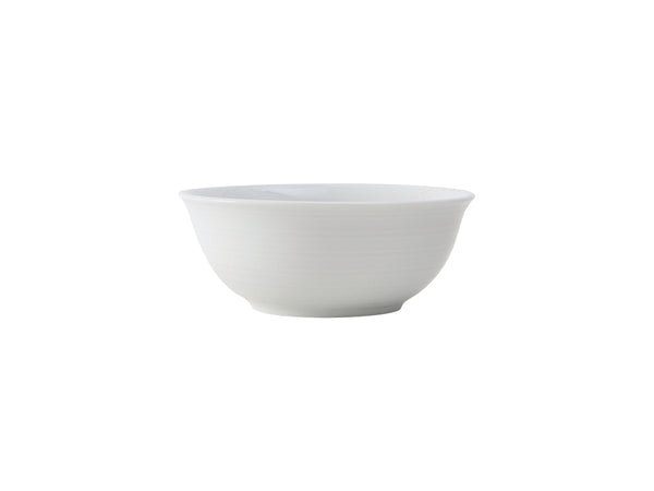 Tuxton Nappie Bowl 14 oz Pacifica Porcelain White Embossed