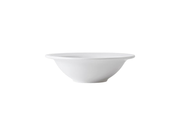 Tuxton Grapefruit Bowl 10 ¼ oz Pacifica Porcelain White Embossed Narrow Rim