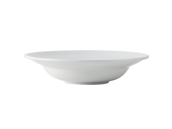 Tuxton Pasta Bowl Salad & Pasta Bowls 10  ⅞” x 2 ⅜” Pacifica Porcelain White Embossed_0