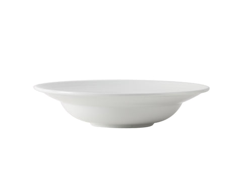 Tuxton Pasta Bowl Salad & Pasta Bowls 10  ⅞” x 2 ⅜” Pacifica Porcelain White Embossed_1