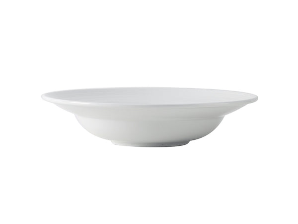 Tuxton Pasta Bowl 43 oz 10 ⅞” Pacifica Porcelain White Embossed