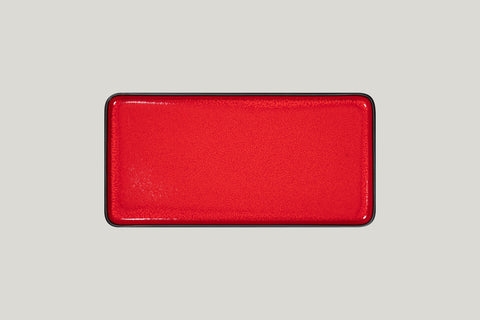 RECTANGULAR FLAT PLATE, 12.6"L, 6.3"W, RED FIRE_1