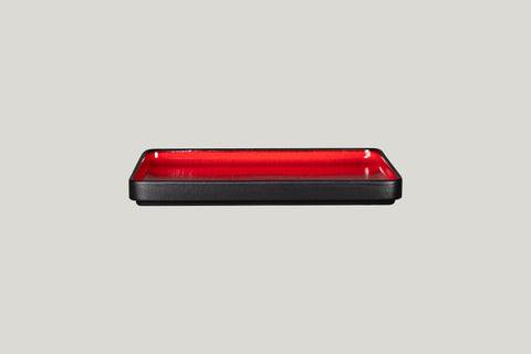 SQUARE FLAT PLATE, 9.45"L, 9.45"W, RED FIRE_0