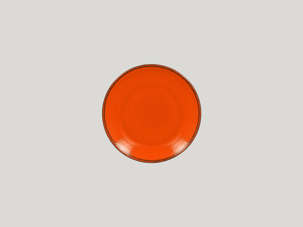 FLAT COUPE PLATE, 7.1"D, ORANGE_0