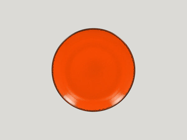 FLAT COUPE PLATE, 9.45"D, ORANGE_0