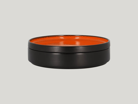 RIMLESS FLAT PLATE / LID FOR FRNODP23OR, 9.05"D, ORANGE_0