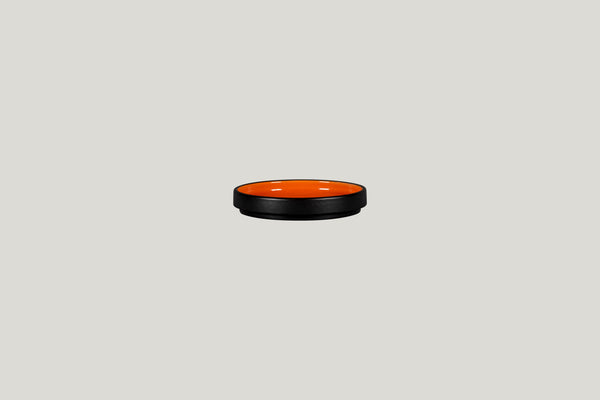 FLAT RIMLESS PLATE/LID, 4.7"D FOR FRNOBW12OR, ORANGE_0