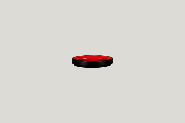 FLAT RIMLESS PLATE/LID, 4.7"D FOR FRNOBW12RD, RED_0