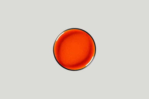 FLAT RIMLESS PLATE/LID, 6.3"D FOR FRNOBW16OR, ORANGE_1