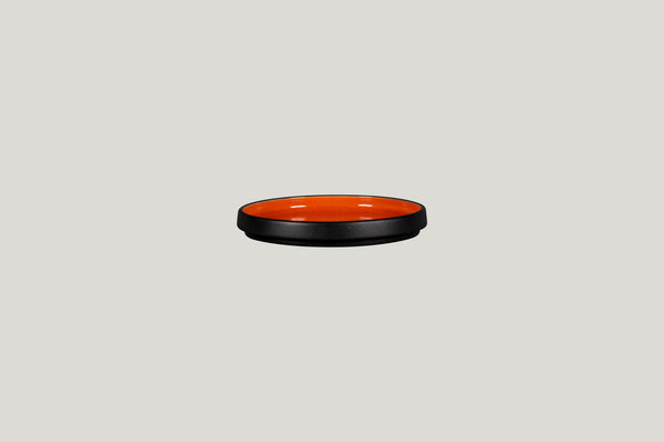 FLAT RIMLESS PLATE/LID, 6.3"D FOR FRNOBW16OR, ORANGE_0