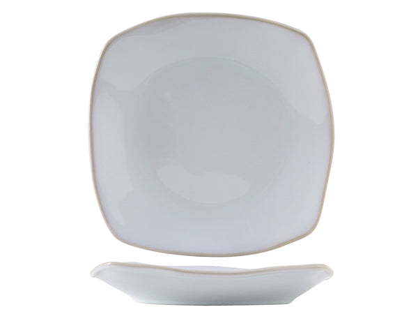 Tuxton Square Pasta Plate 10 ½" x 10 ½" x 1 ½" Artisan Agave Coupe_0