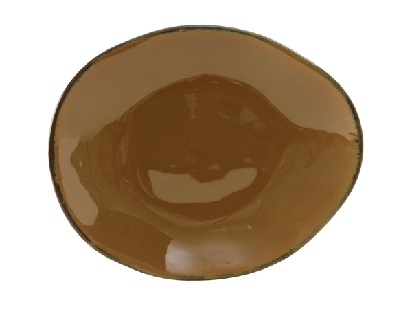 Tuxton Ellipse Plate 12" x 9 ¾" Artisan Mojave