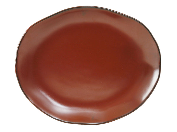 Tuxton Platter 13 ¼" x 11" Artisan Red Rock
