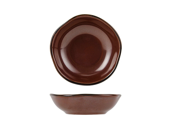 Tuxton Fruit Dish Fruit Bowl 4 ¾" x 1 ¼" Artisan Red Rock_0