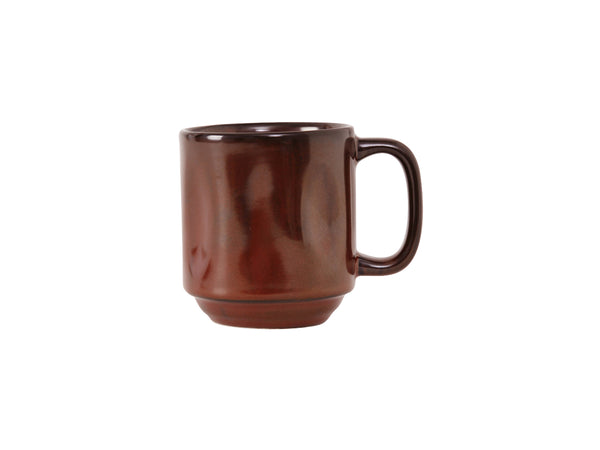 Tuxton Stackable Yukon Mug Mug 4 ⅝" x 3 ⅜" x 3 ¾" Artisan Red Rock_0