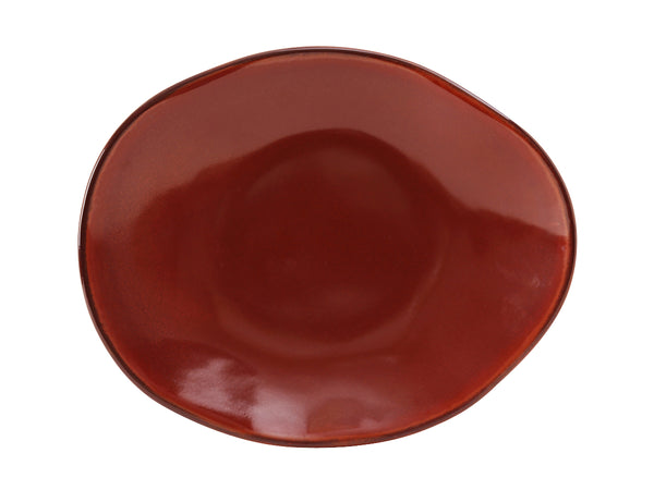 Tuxton Ellipse Plate 12" x 9 ¾" Artisan Red Rock_0